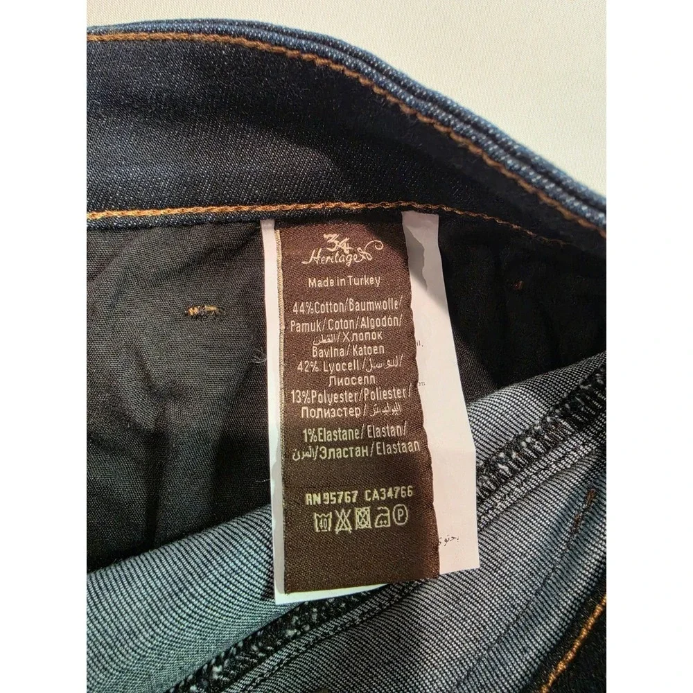 34 Heritage Courage Straight Leg Jeans Mens 32x32 Midnight Tencel 0031015227
